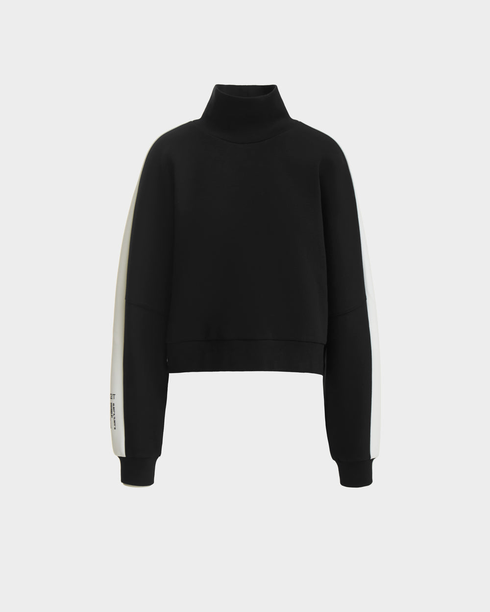 RUDSAK KELLIE Black Women's Mock Neck Top Casual Scuba Style