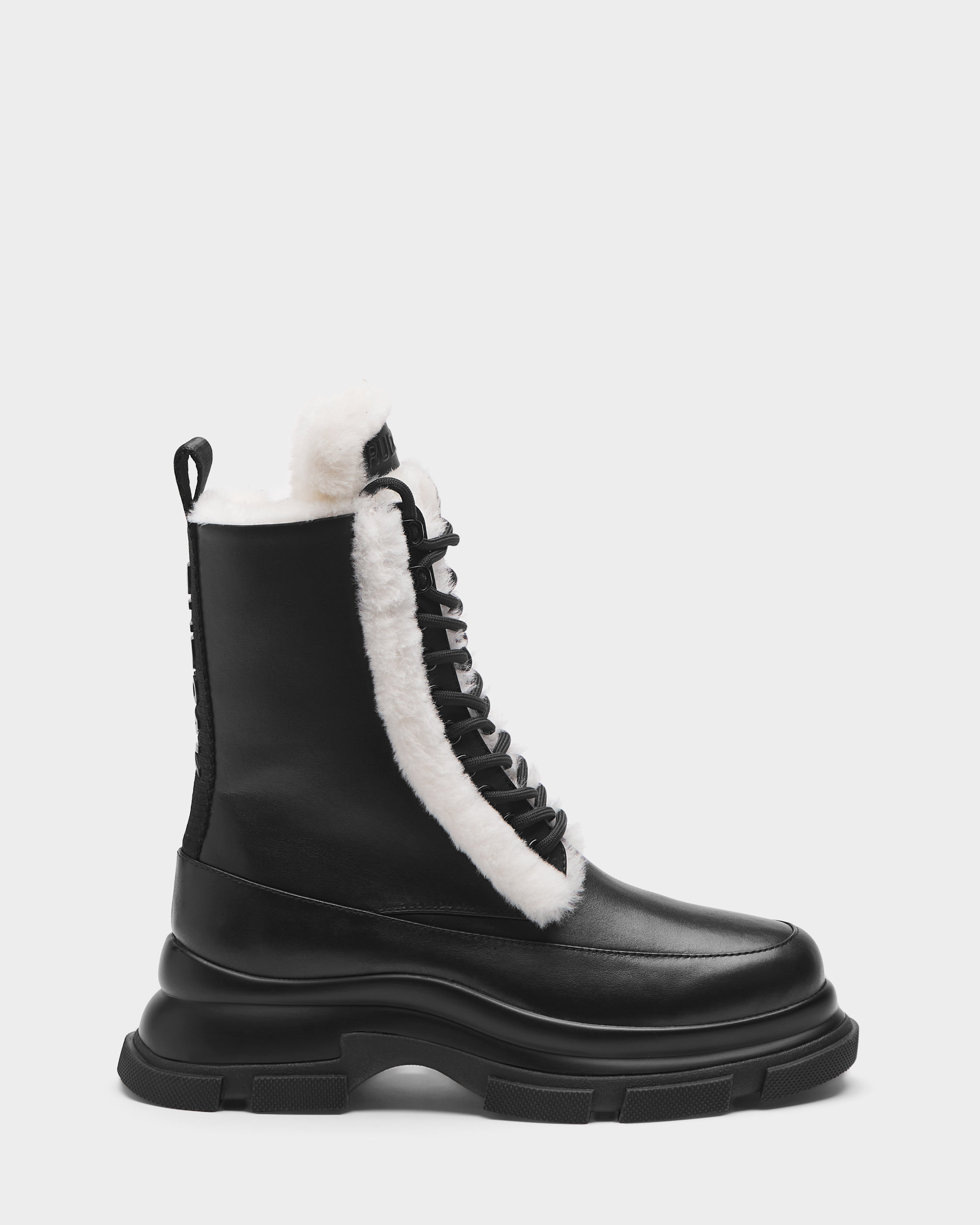 RUDSAK LANA S Women's Elegant Leather Shearling Winter Boots – Rudsak