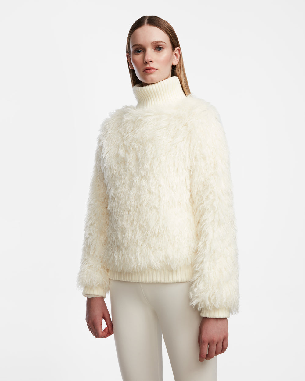 Fur Warm Sweaters Canada Phyllis Long Sleeves Sweater With Fox Fur