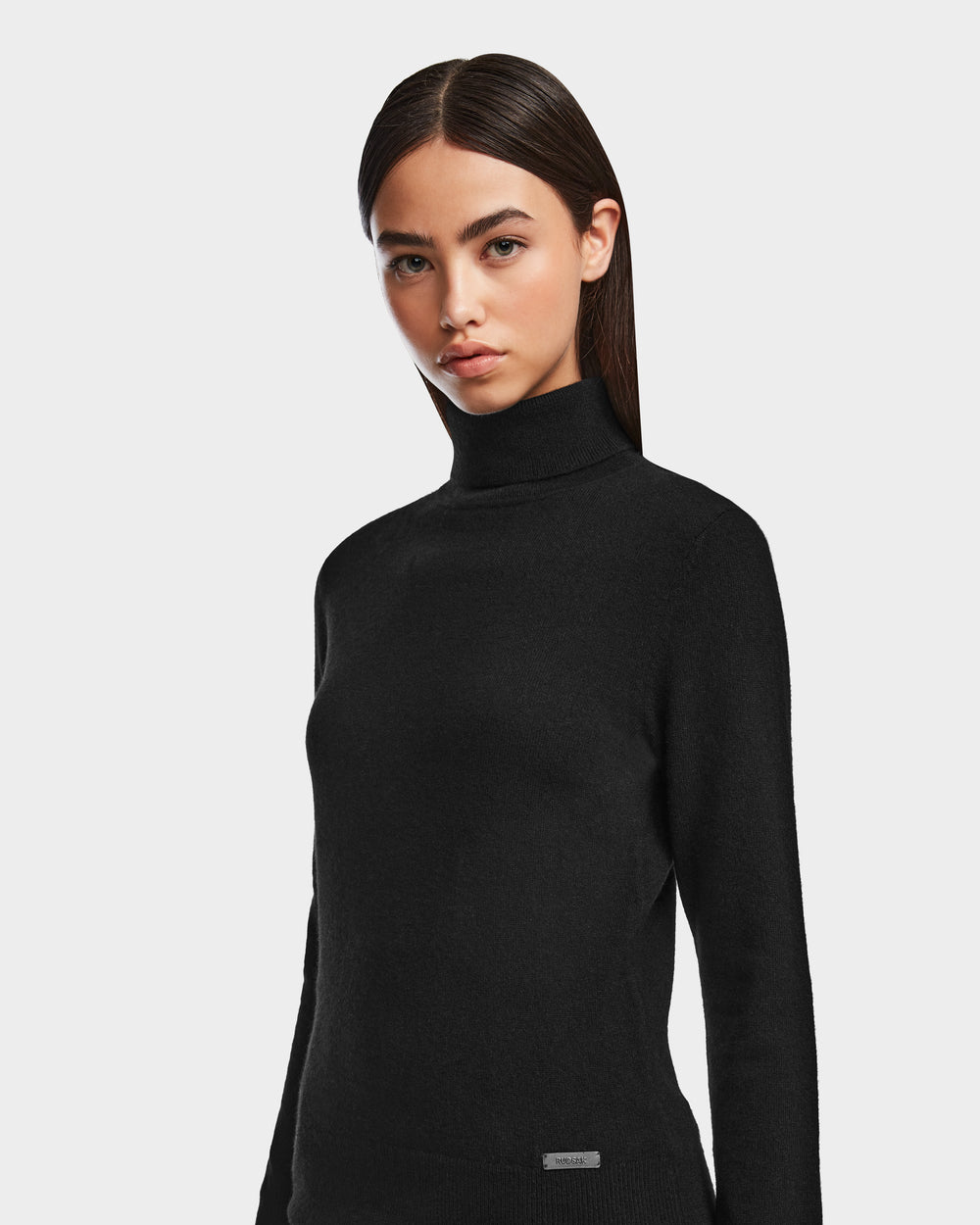 トップス cashmere touch high neck pullover black LIZA Women's Pure Cashmere Turtleneck - Soft & Warm – Rudsak