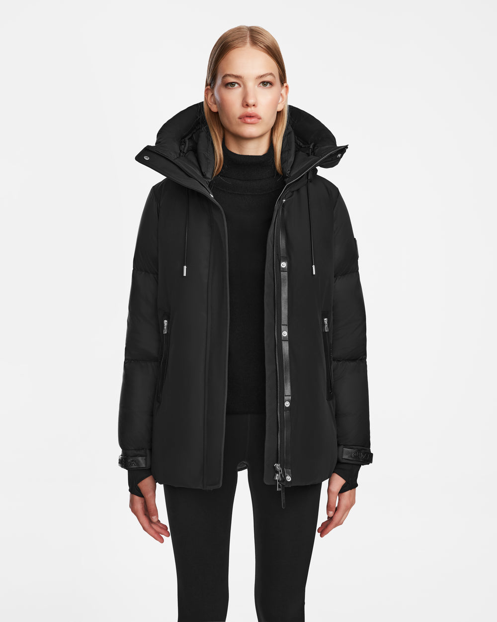 LOLI RUDSAK Women's Black Down Parka Warm Winter Style – Rudsak