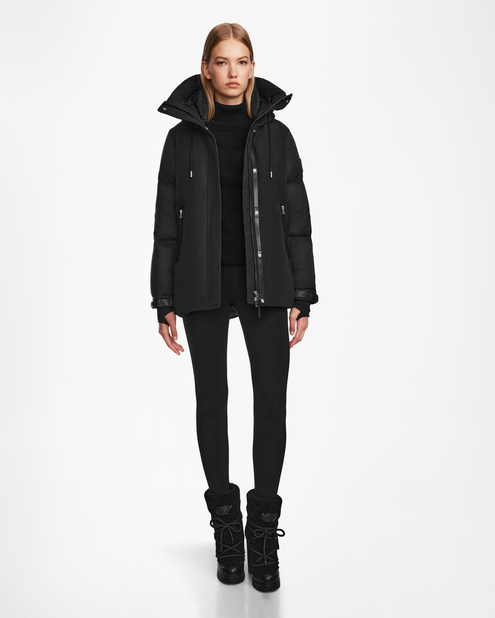 LOLI RUDSAK Women's Black Down Parka | Warm Winter Style – Rudsak