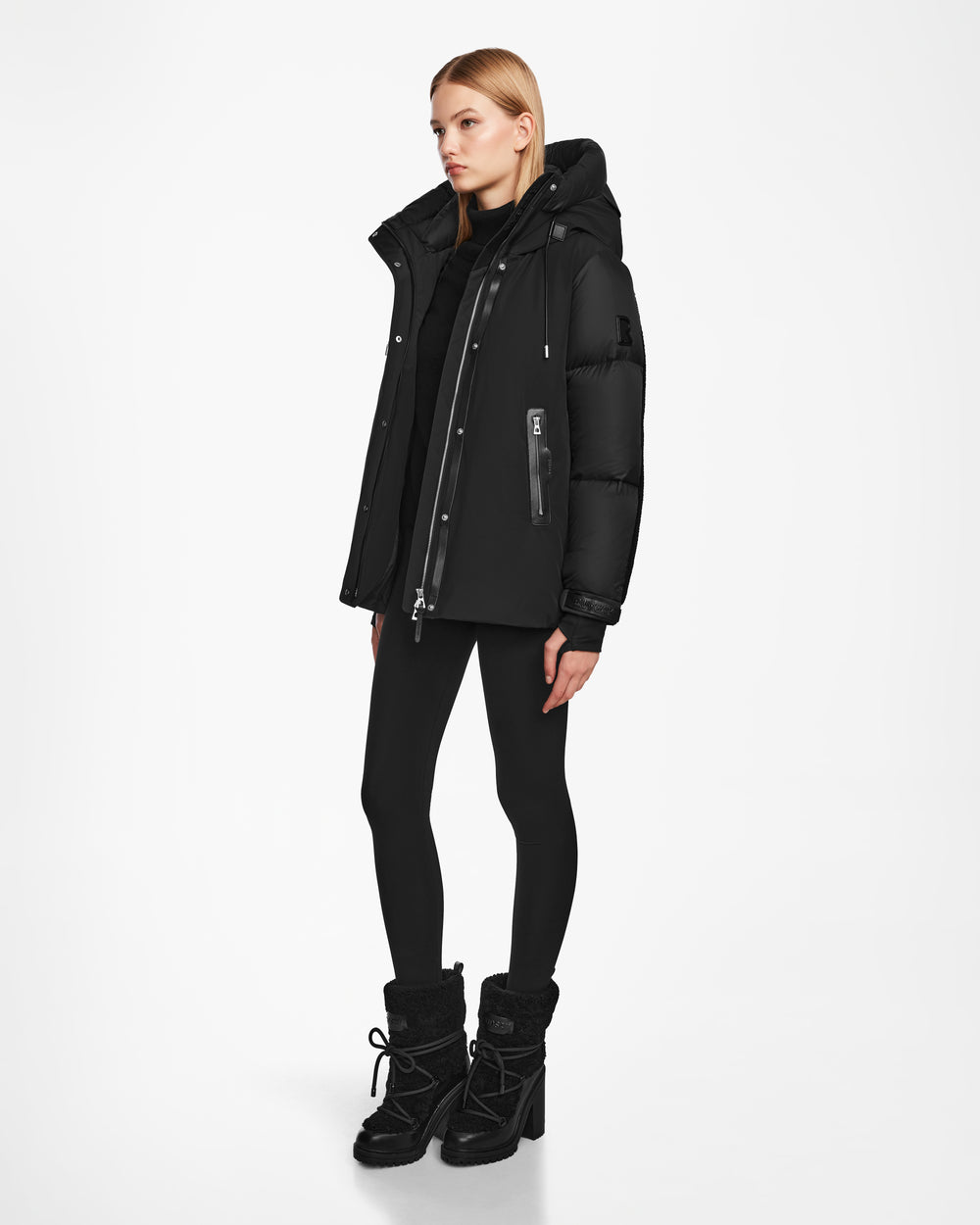 LOLI RUDSAK Women's Black Down Parka | Warm Winter Style – Rudsak