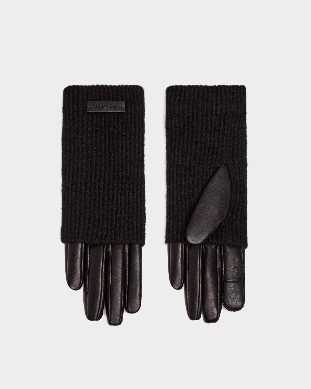 RUDSAK MARINE Women's Leather & Wool Knit Gloves - Chic & Warm