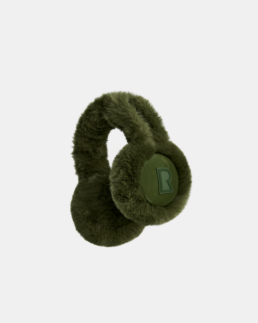 RUDSAK MUFF Loden Green Earmuffs - Chic, Warm Faux Fur – Rudsak