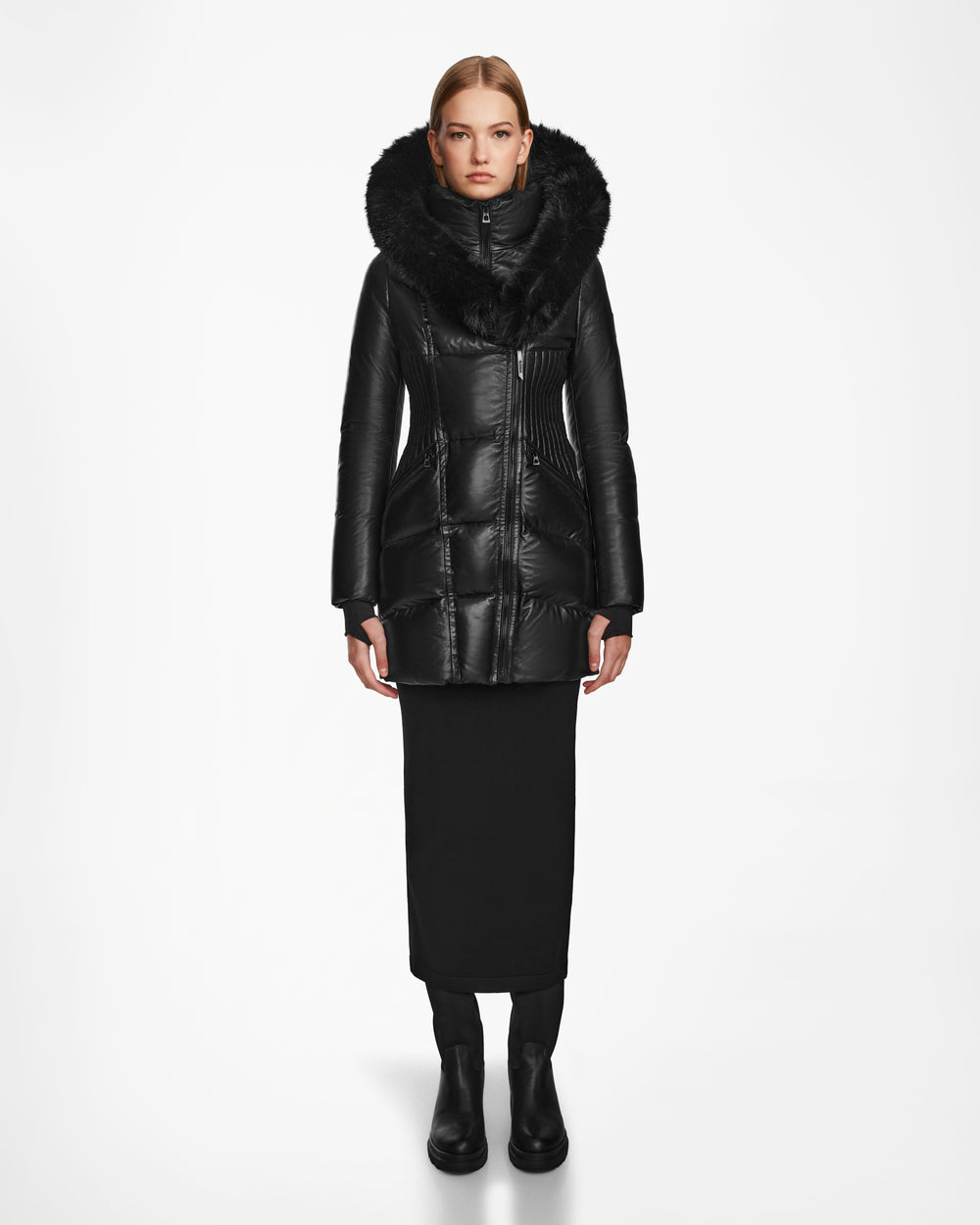 Fur Rudsak Manteau Cuir Femme Parka Rudsak Gants Femme Fourrure