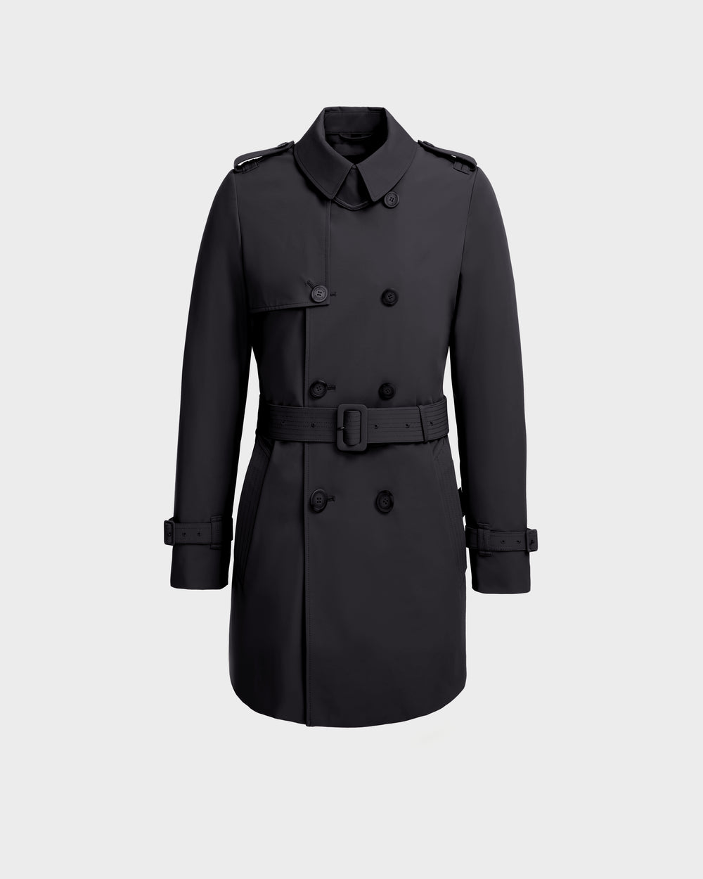 RUDSAK TIM Men's Black Trench Coat Water-Repellent Warm – Rudsak