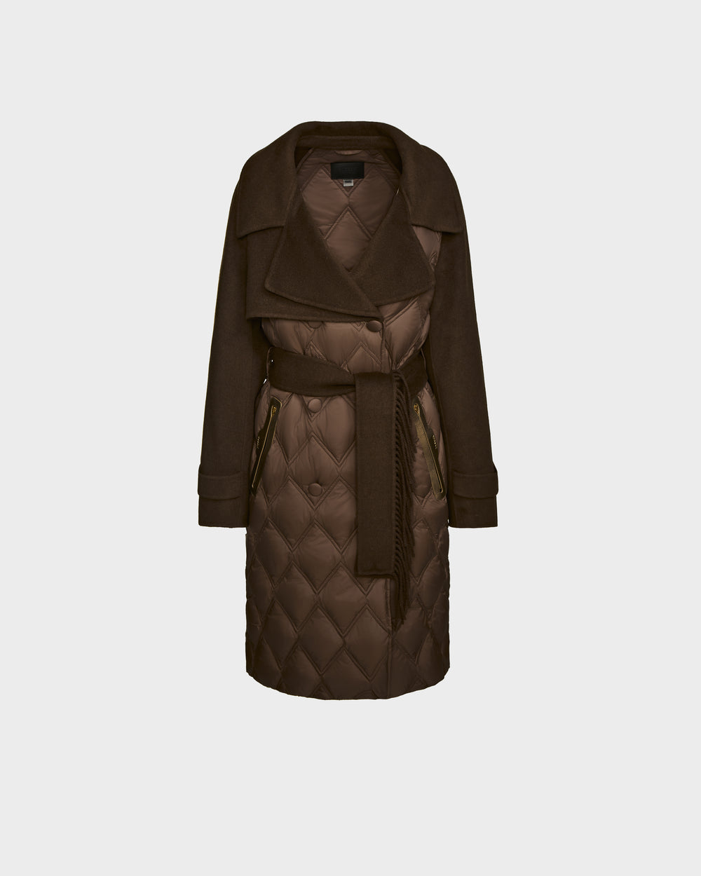 RUDSAK ZOE Women's Quilted Down & Wool Trench Coat | Western Style