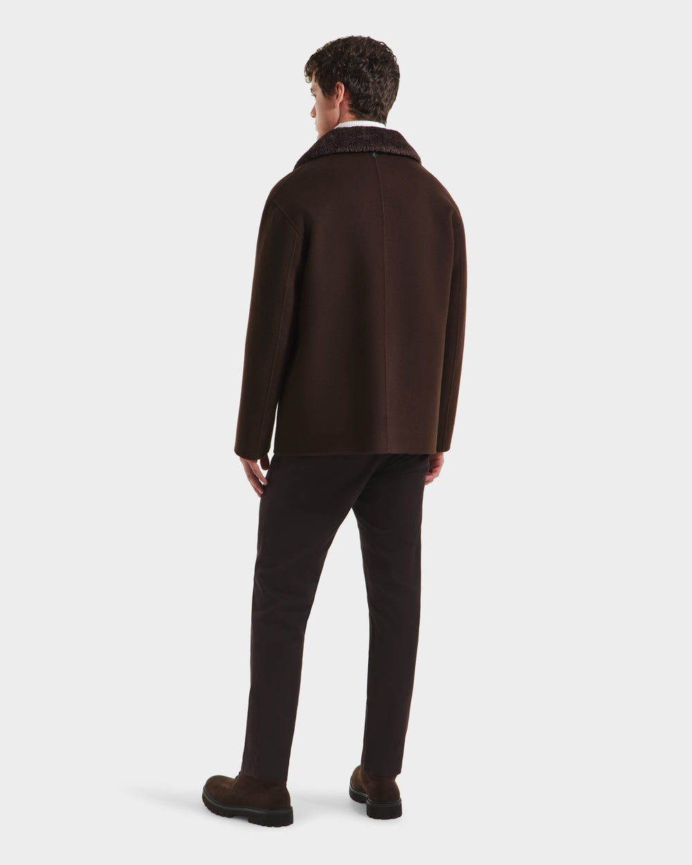 RUDSAK AIDEN Men's Wool-Blend Coat | Removable Faux Shearling – Rudsak