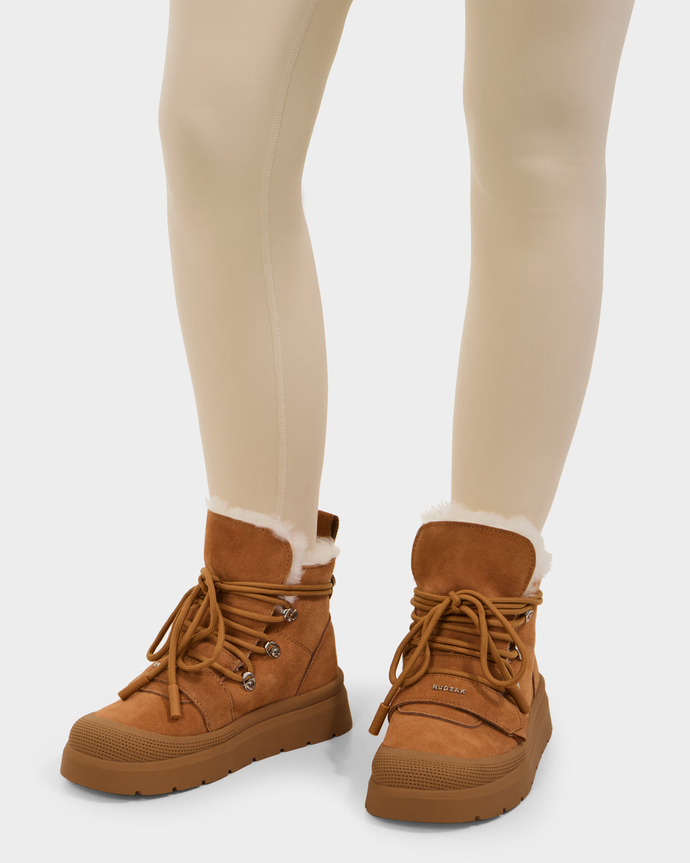 RUDSAK ALEXY Women's Tan Suede Winter Boots | Warmth & Style – Rudsak