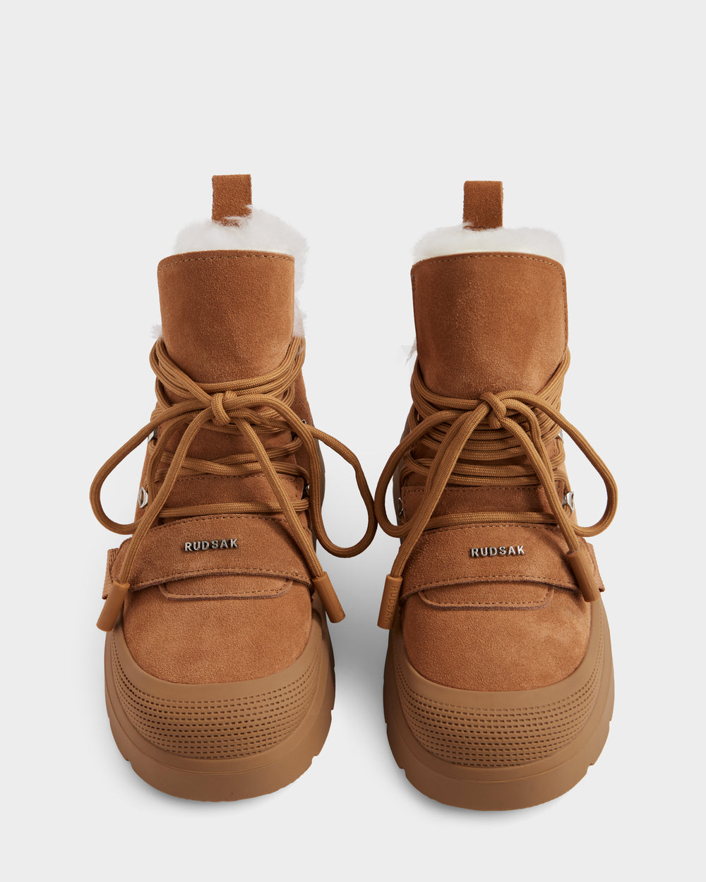 RUDSAK ALEXY Women's Tan Suede Winter Boots | Warmth & Style – Rudsak