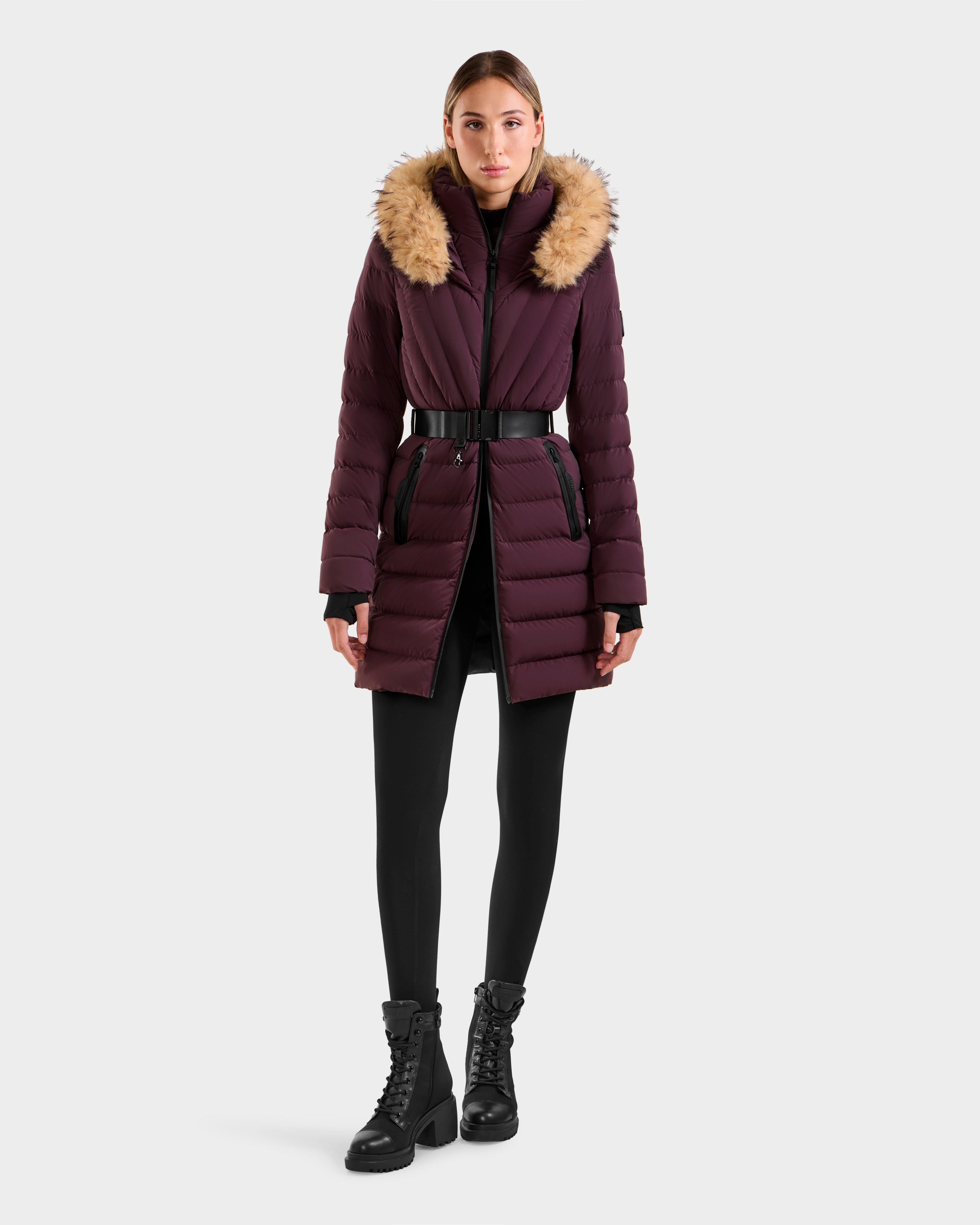 ALISA M L125586 Bordeaux Outerwear – Rudsak