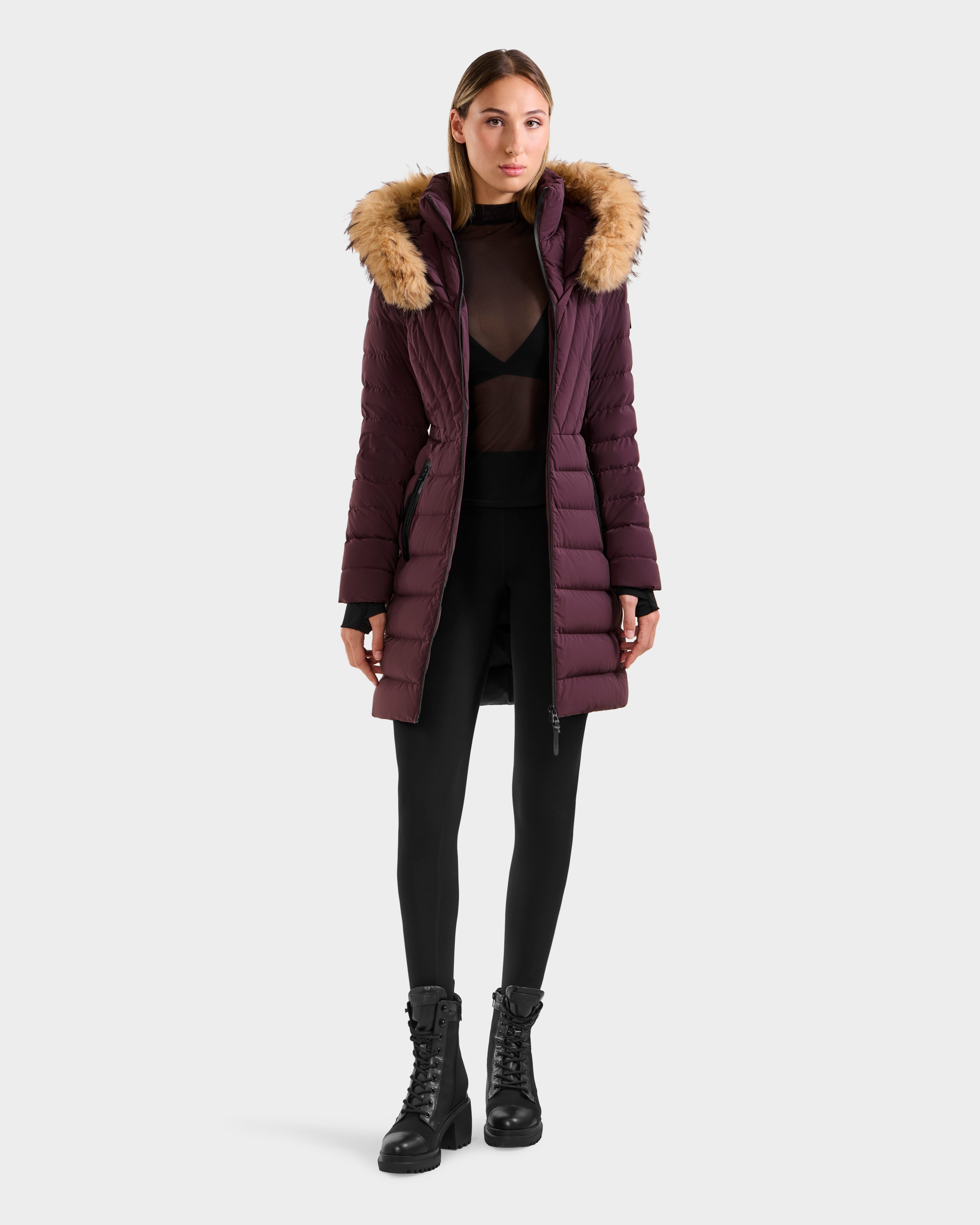 ALISA M L125586 Bordeaux Outerwear – Rudsak