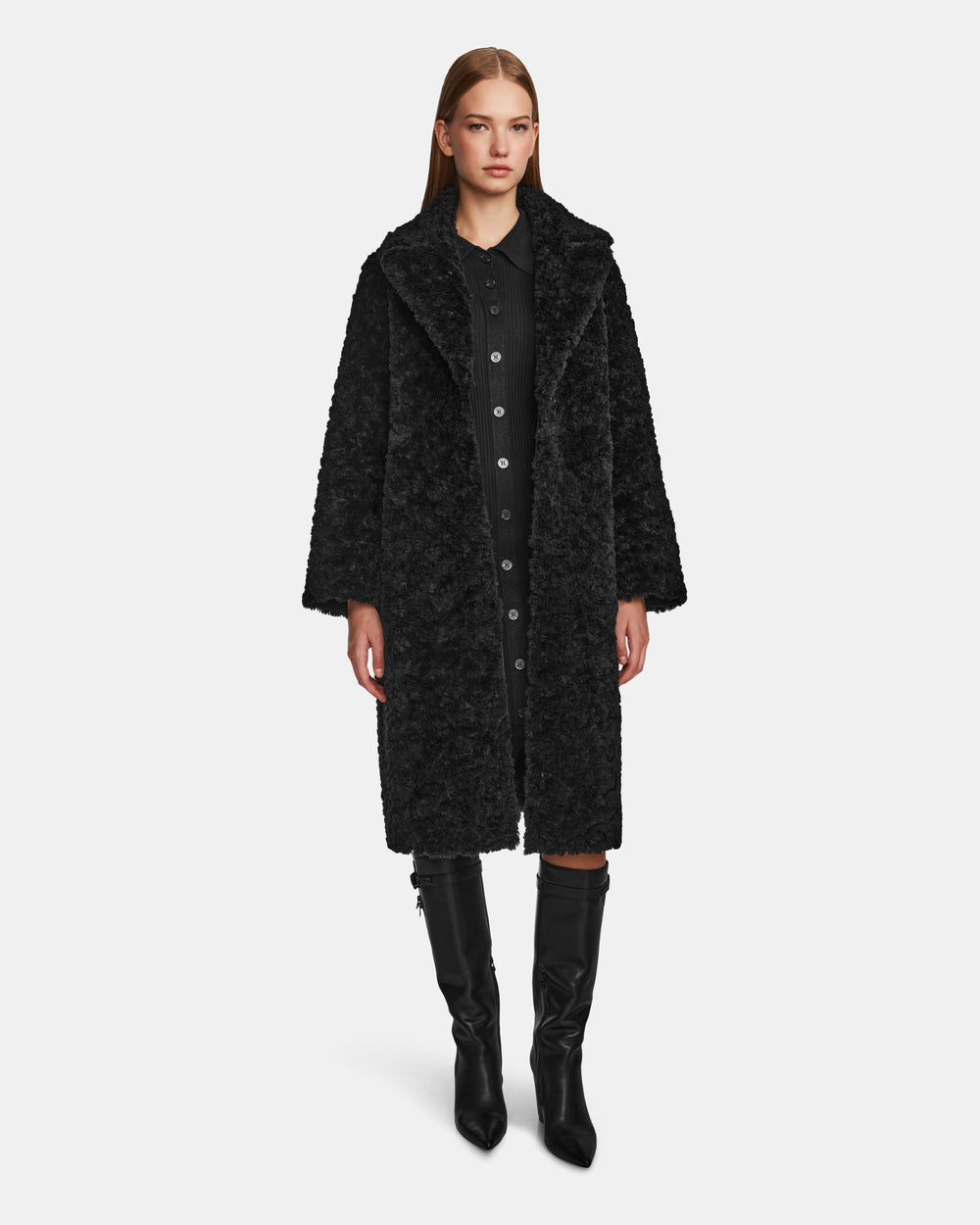RUDSAK Annabelle Reversible Coat: Teddy & Vegan Leather Styles