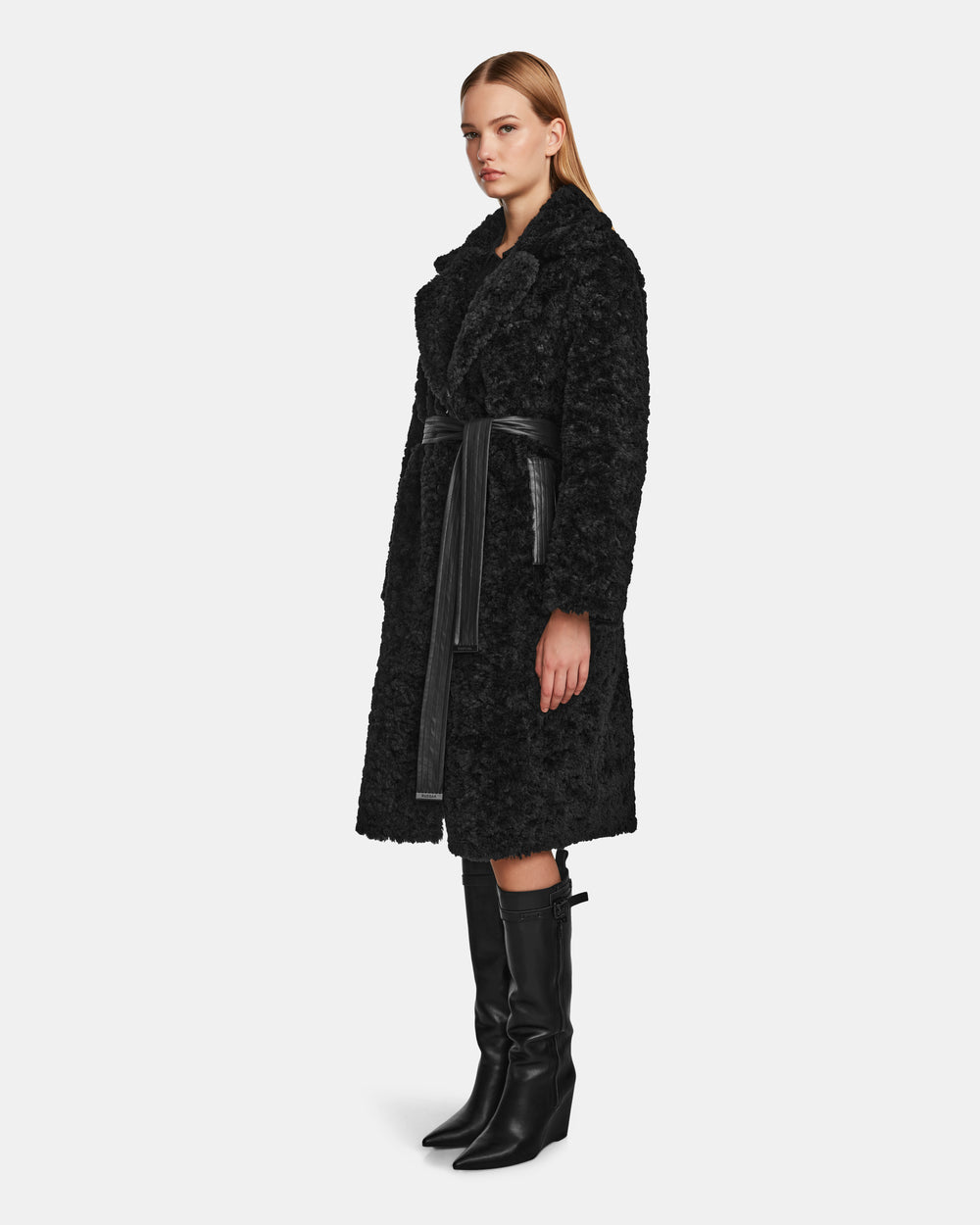 RUDSAK Annabelle Reversible Coat: Teddy & Vegan Leather Styles RUDSAK Annabelle Reversible Coat: Teddy & Vegan Leather Styles