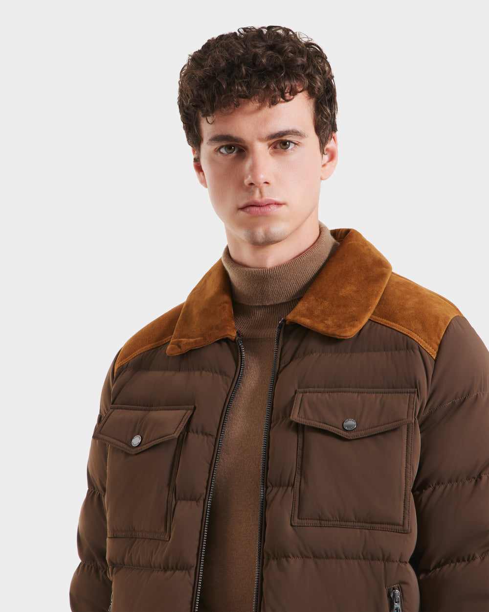 RUDSAK ANTHONY Men's Aviator Quilted Jacket | Down & Shearling