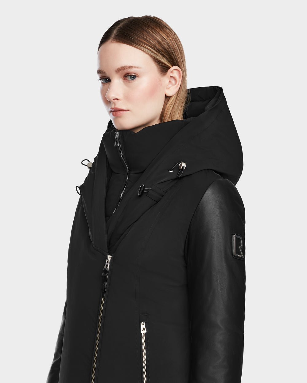 RUDSAK AURELLE Black Women's Down Parka - Chic Winter Warmth – Rudsak