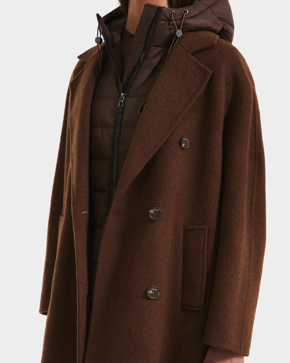 BETHANY 3-in-1 Luxury Wool-Silk-Yak Coat & Removable Down Vest