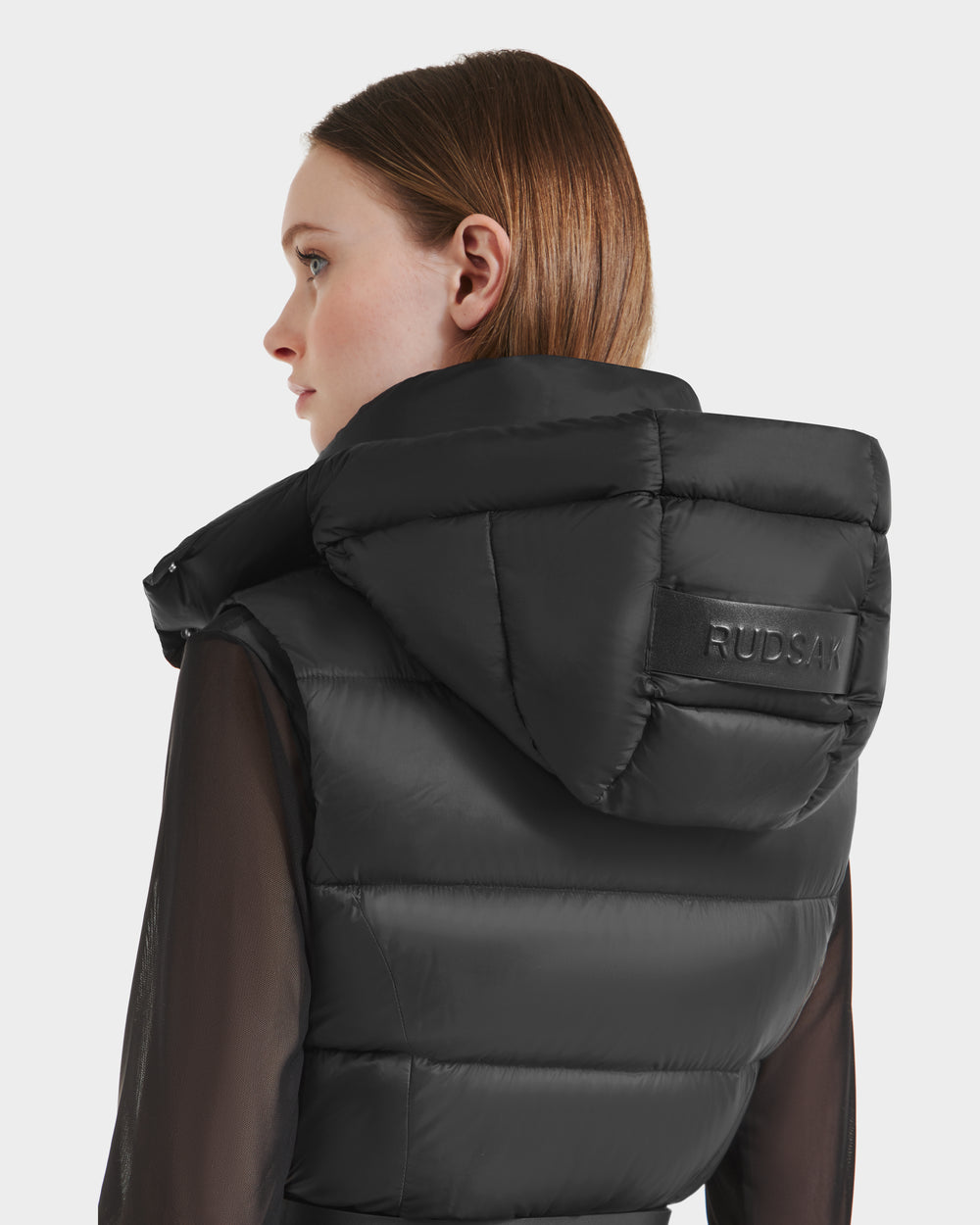 RUDSAK Cassidy N Black Women's Down Vest | Warmth & Versatility