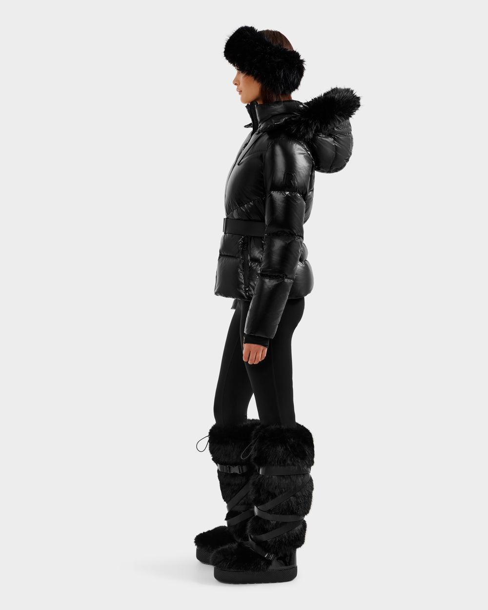RUDSAK CHRISTELLE S Black Women's Glossy Down Puffer | Warm
