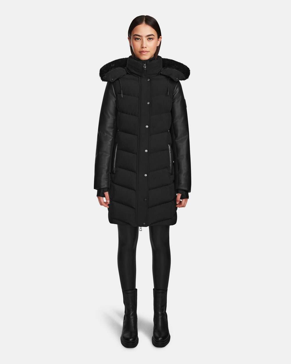 あ*様 fagassent SANDERSON coating skinny ELSA - L123535 Black – Rudsak