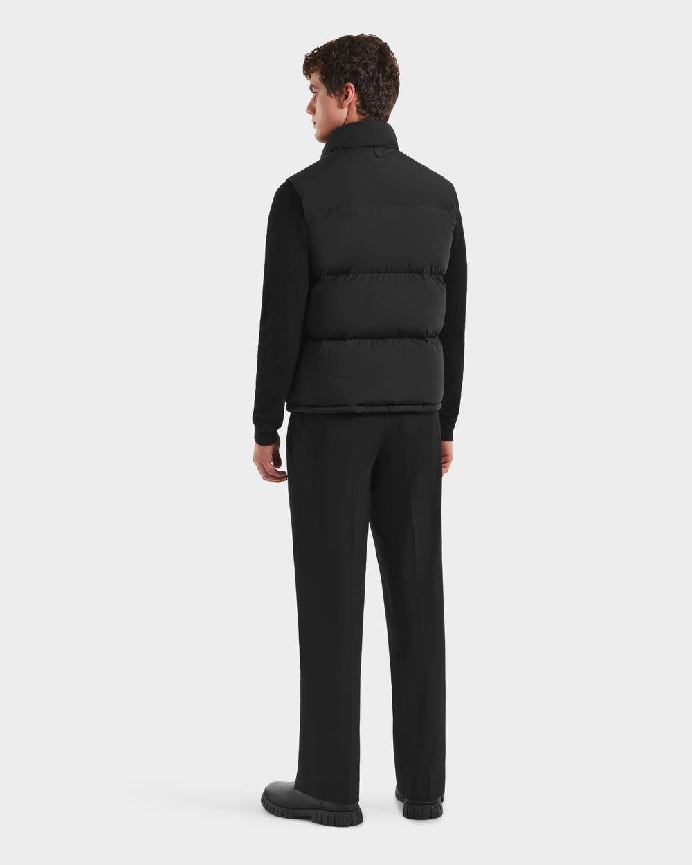 RUDSAK FREDDY Men's Black Puffer Vest Lightweight Down Warmth