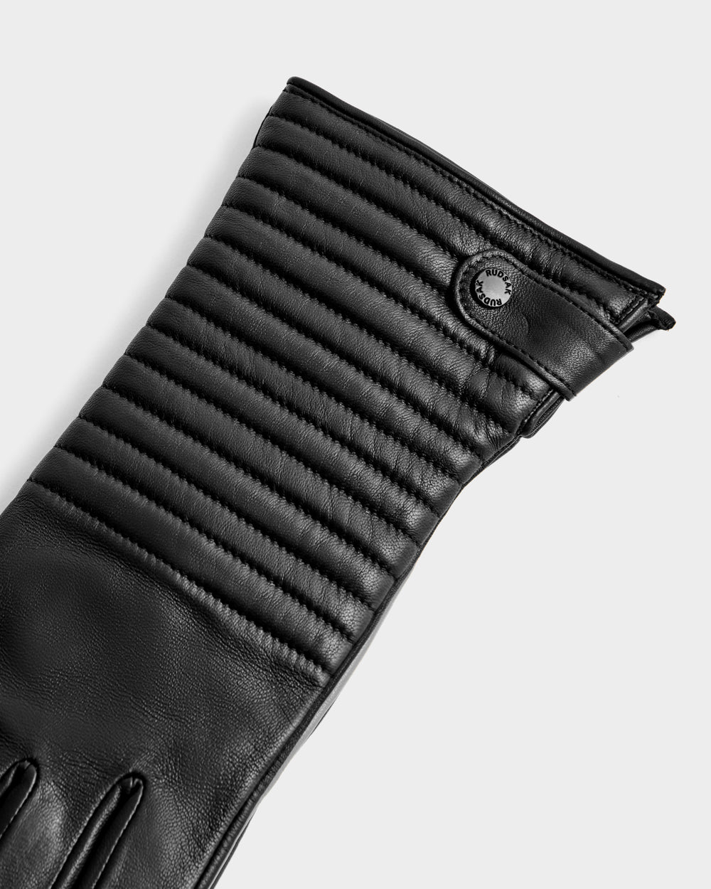 RUDSAK GEMMA Black Leather Gloves | Cashmere Warmth, Timeless