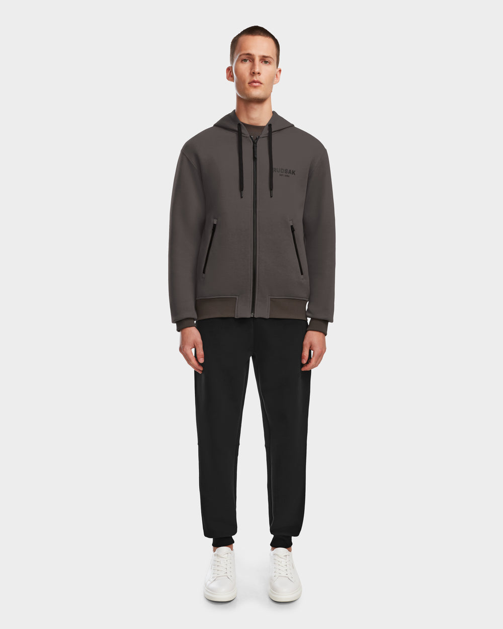 ラ*ス様 新品正規品RUSSELUNOCRAZY REMAKE HOODY パー RUDSAK JACE Grey Unisex Zip-Up Hoodie - Soft, Versatile Comfort