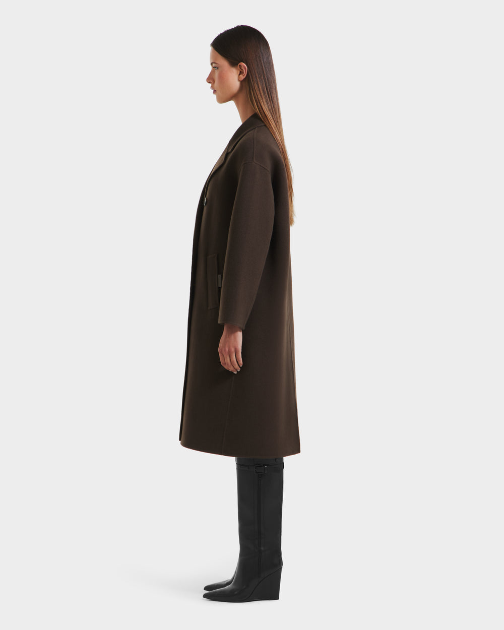 RUDSAK JADE Women's Wool Overcoat - Double-Breasted Sophistication