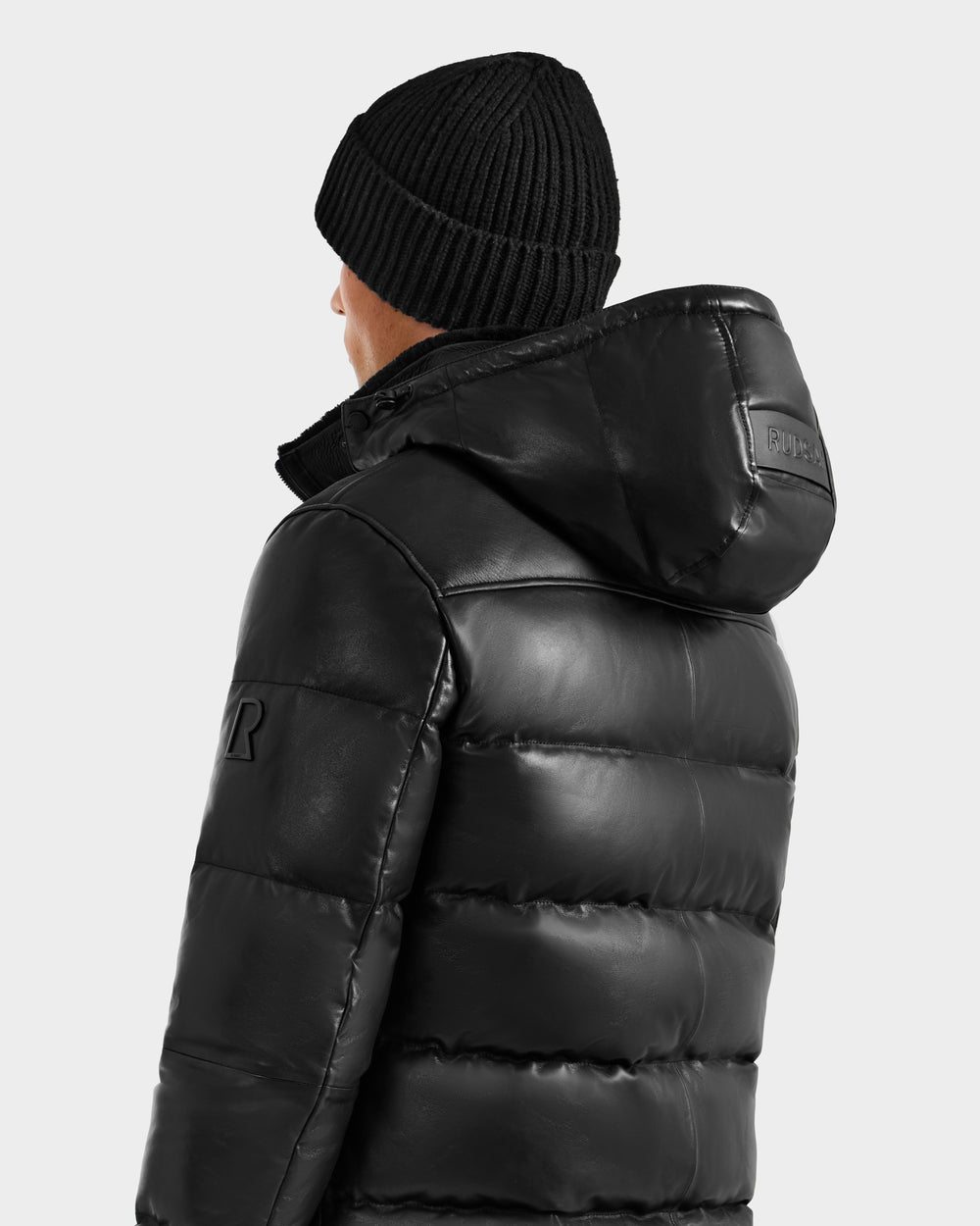 RUDSAK JAMESON Men's Quilted Leather Down Jacket | Urban Winter