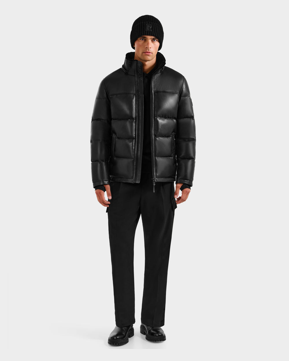 RUDSAK JAMESON Men's Quilted Leather Down Jacket | Urban Winter RUDSAK JAMESON Men's Quilted Leather Down Jacket | Urban Winter