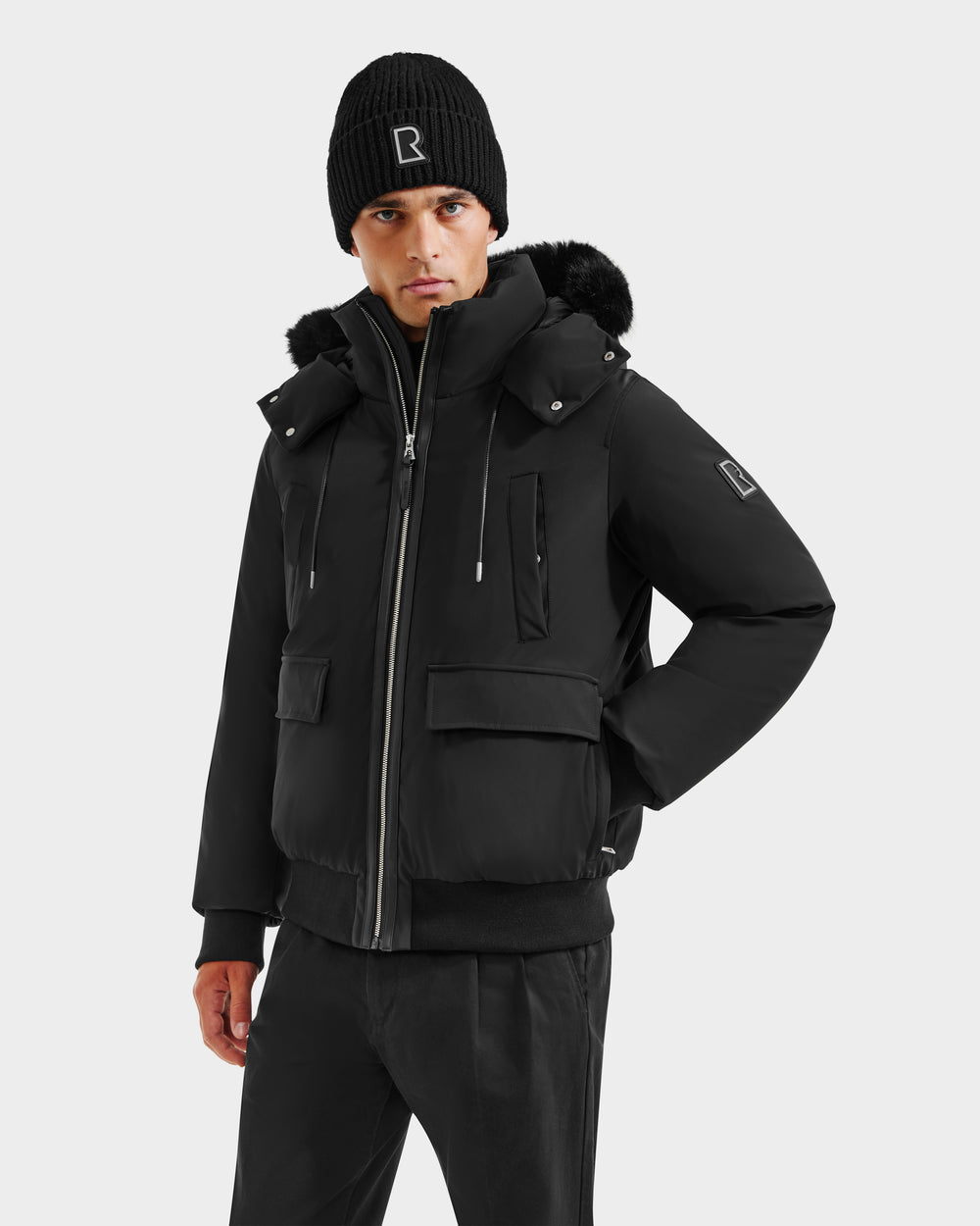 RUDSAK JEROME Men's Down Bomber Jacket | Tailored Winter Warmth