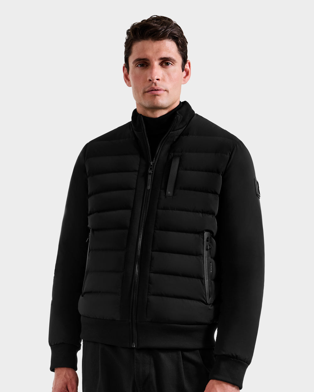 JIMMY Men's Quilted Down Jacket - Water & Wind Resistant, Sleek