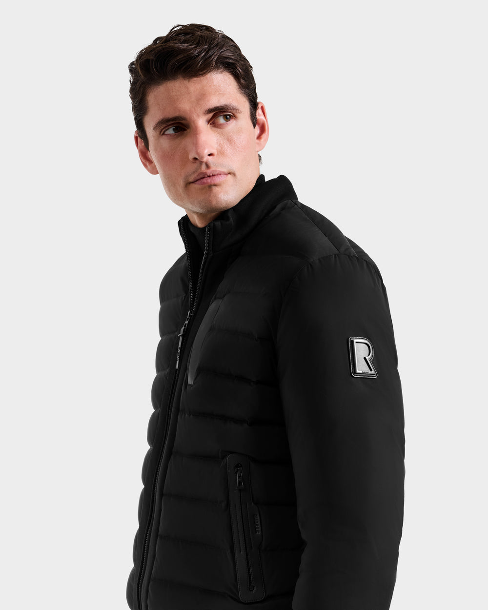JIMMY Men's Quilted Down Jacket - Water & Wind Resistant, Sleek