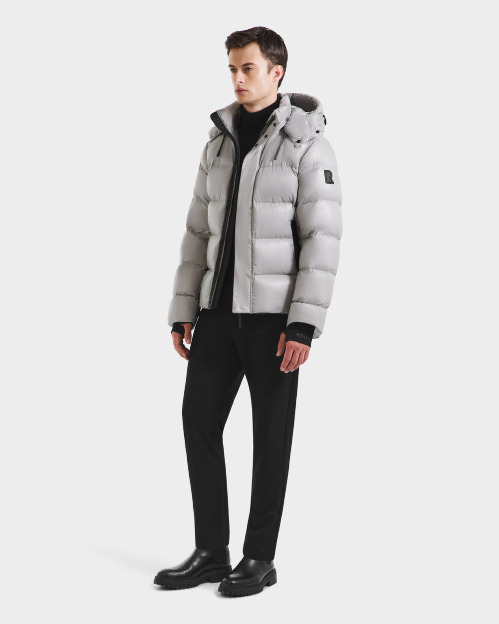 JOEL S RUDSAK High-Shine Down Puffer – Light Grey, Sub-Zero Warmth