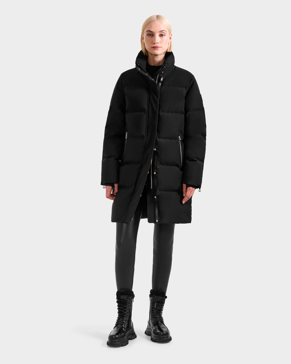 RUDSAK JOELLE H Black Women's Down Puffer | Severe Winter Warmth