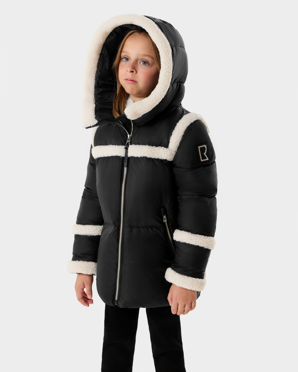 Crimson Skull Fur Puffer Jacket Y2K ダウン JULIANA K - K125550 Black – Rudsak