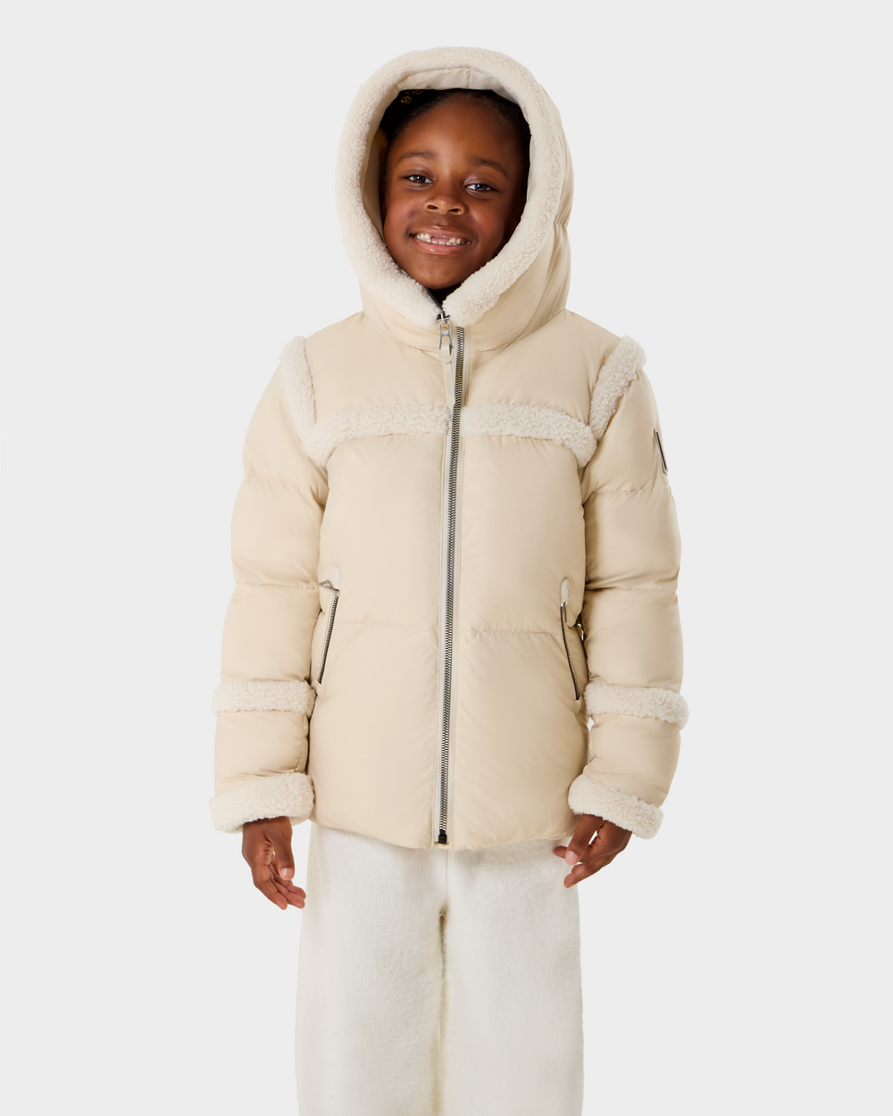カナダ　ダウンジャケット　キッズ　RUDSAK JULIANA K - K125550 Vanilla – Rudsak