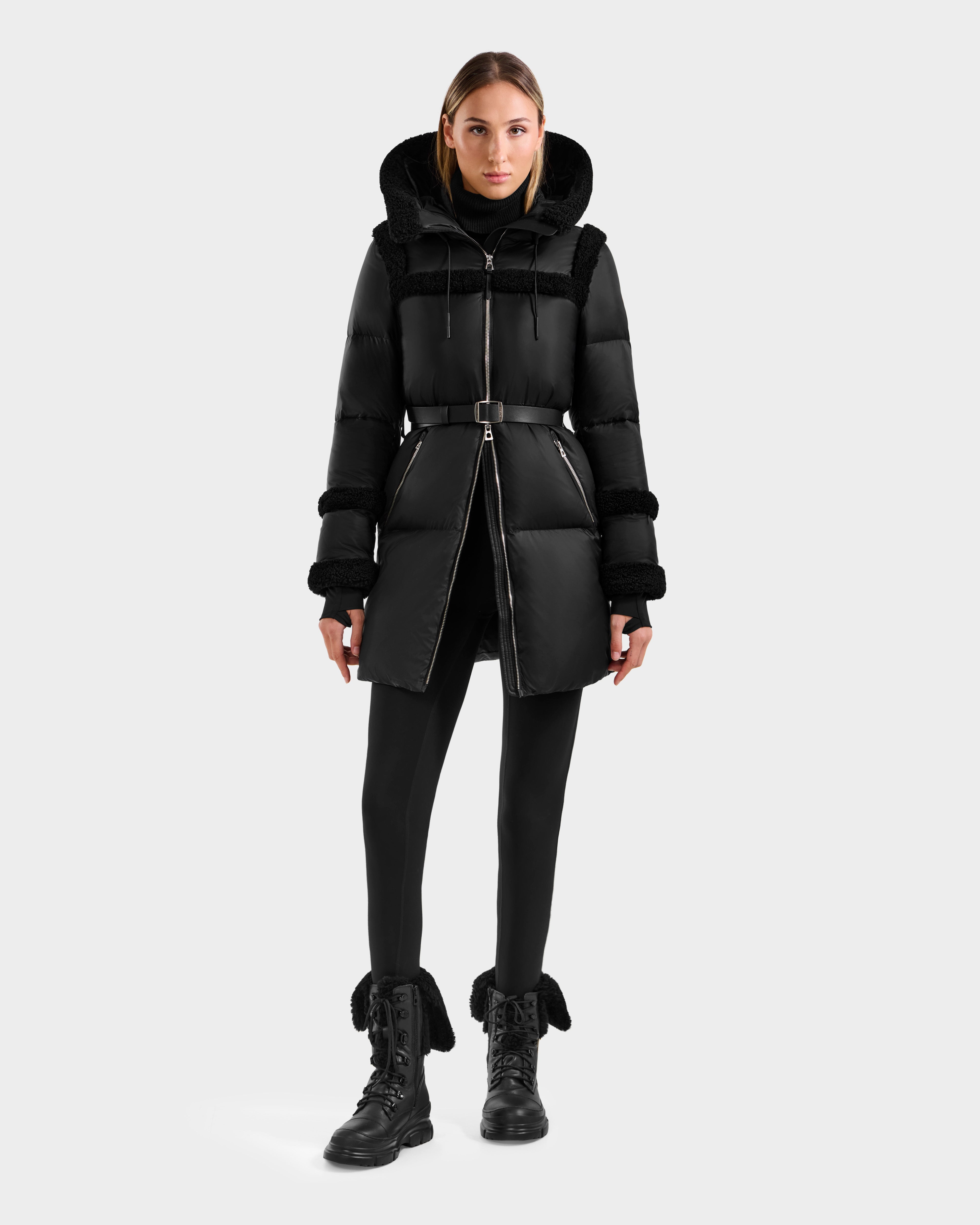 Juliana L Black Outerwear Jacket - Sleek Style – Rudsak