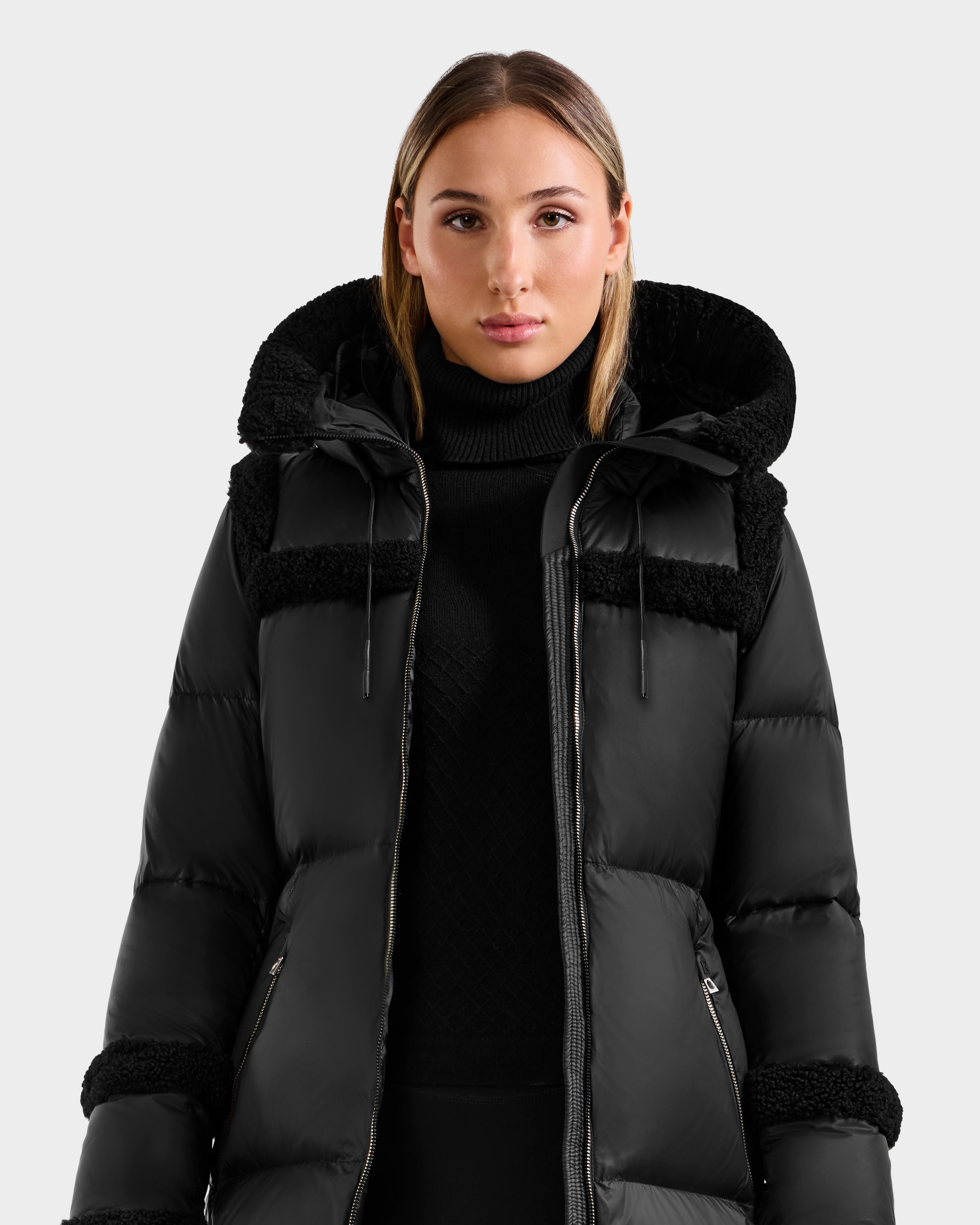 Juliana L Black Outerwear Jacket - Sleek Style – Rudsak