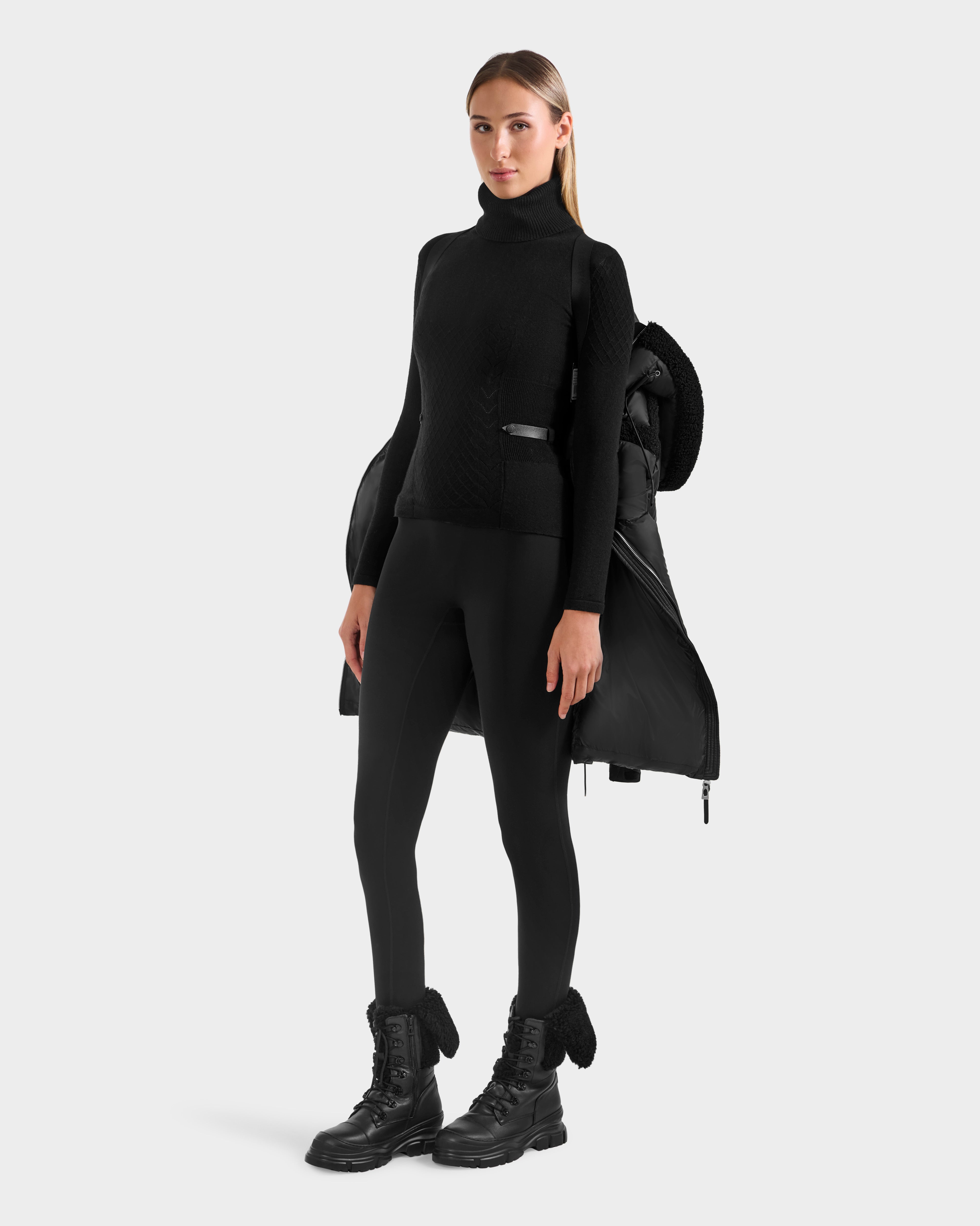 Juliana L Black Outerwear Jacket - Sleek Style – Rudsak