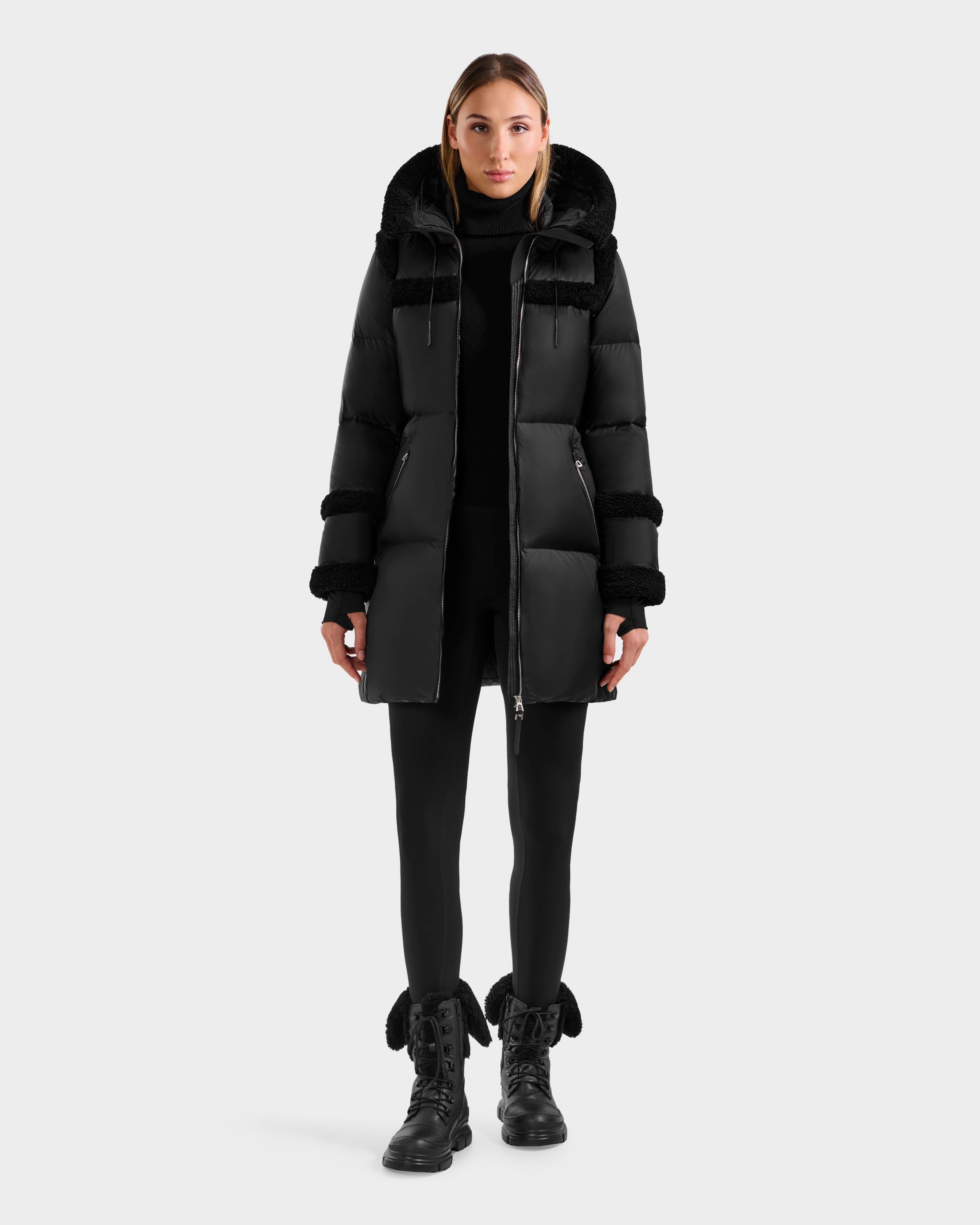 Juliana L Black Outerwear Jacket - Sleek Style – Rudsak