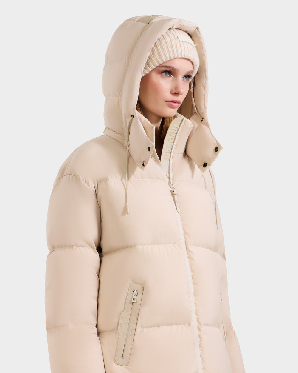 RUDSAK KARLEE L Women's Long Down Puffer – Vanilla Coat – Rudsak