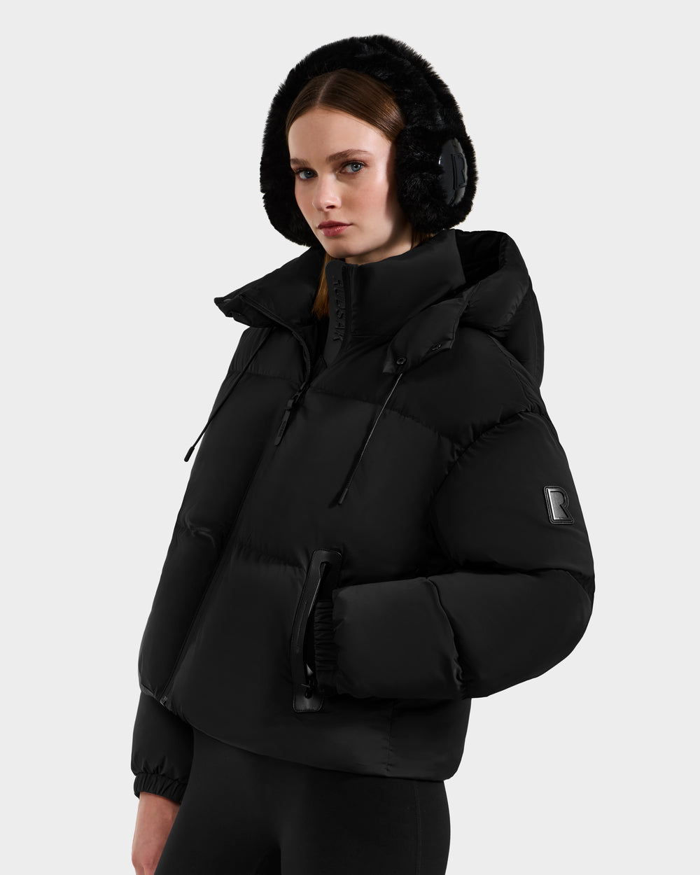 RUDSAK KARLEE Women's Black Down Puffer Jacket Winter Warmth