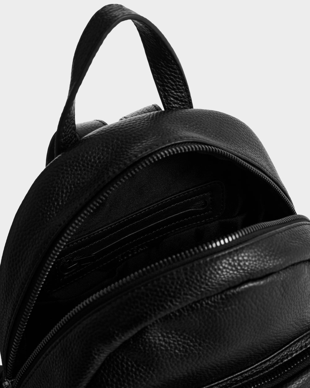 black leather mini backpack canada KATTY