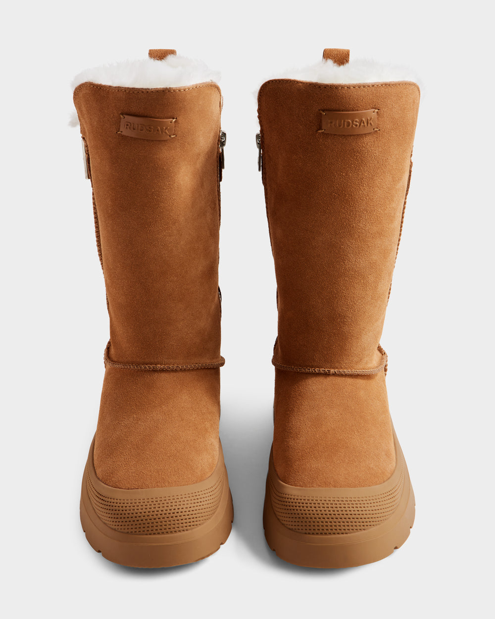 RUDSAK KLAIR Women's Suede Mid Boots | Warm Wool Lining & Comfort