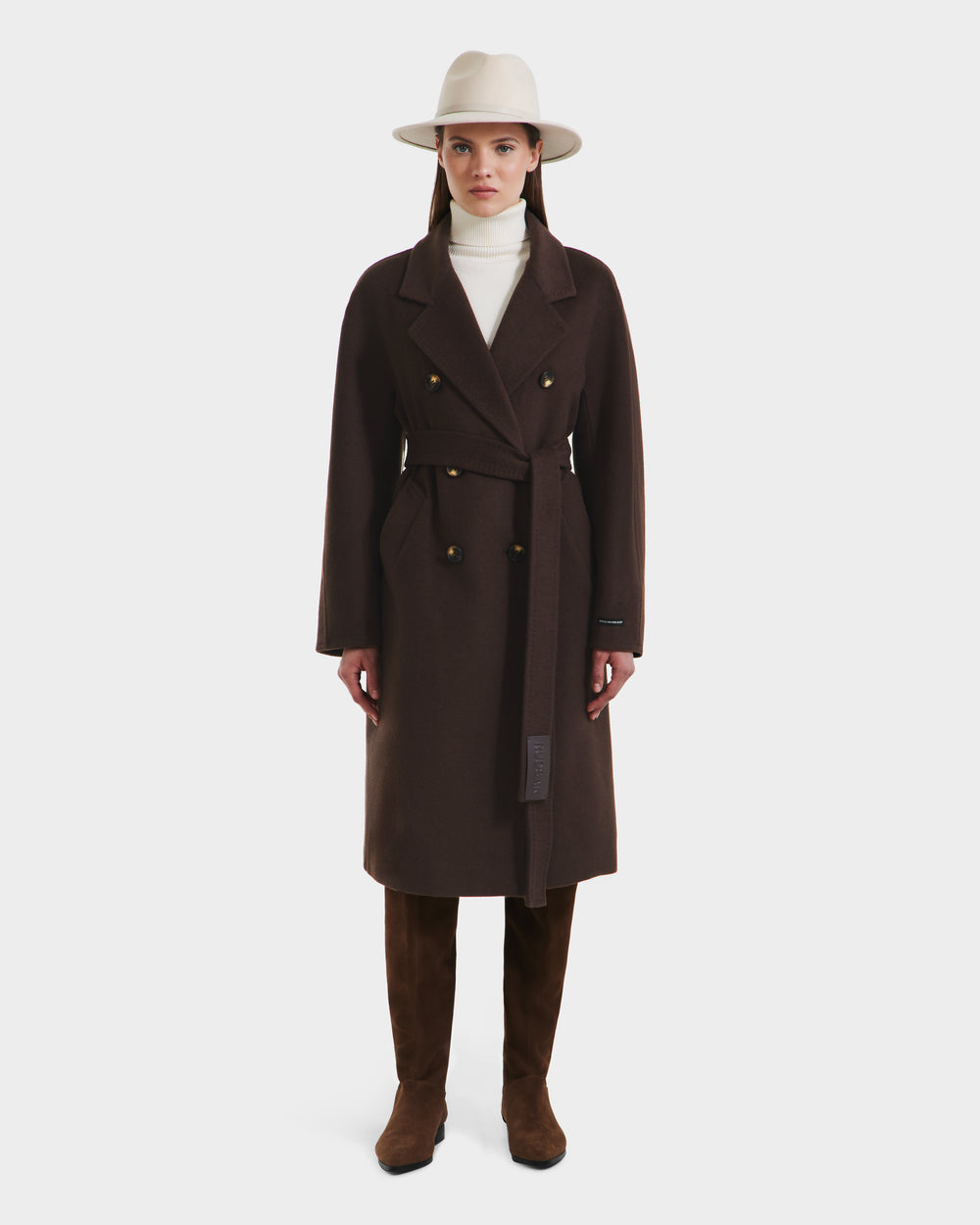 RUDSAK KOURT W Women's Luxurious Wool-Cashmere Belted Coat – Rudsak
