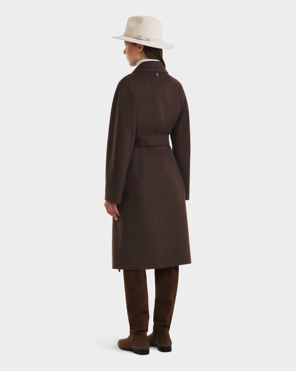 RUDSAK KOURT W Women's Luxurious Wool-Cashmere Belted Coat