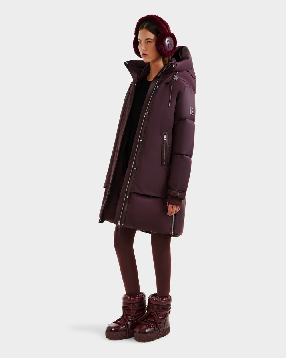 RUDSAK LAYAN Women's Bordeaux Down Parka – Warm & Stylish – Rudsak