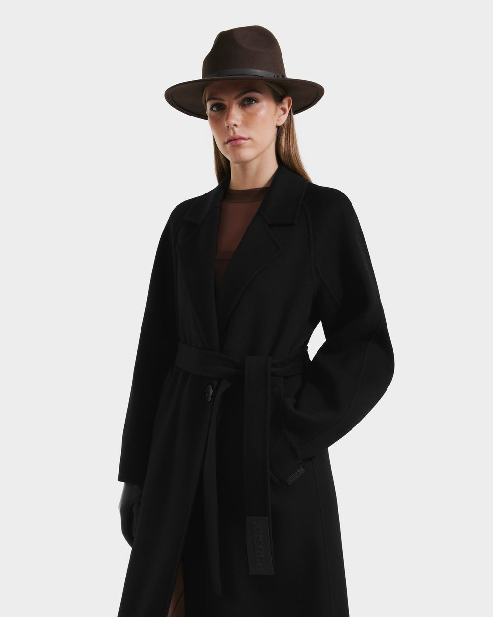 RUDSAK LILIA Women's Wool Silk Cashmere Wrap Coat - Luxe Warmth